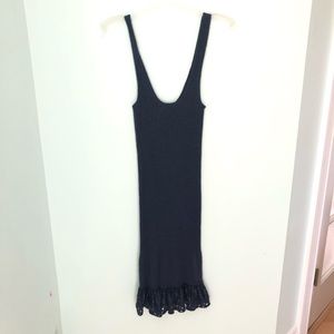 Wool Free People Snug Blue Dress